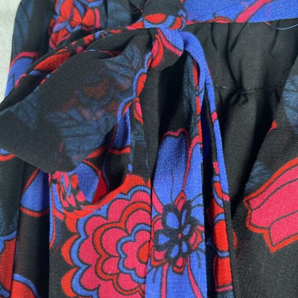 ModCloth Illuminated Elegance Chiffon Floral Halter Maxi Dress XL WhimsyGoth Fai - Picture 4 of 9